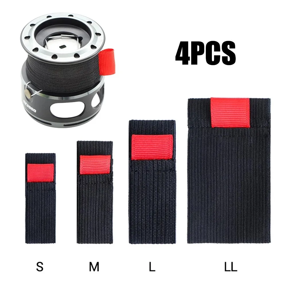 Mesh Coil Strip - 4 stks Zwart + Rood SML