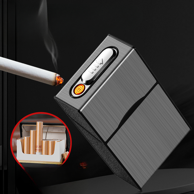 Accessories For Vaping - 2-in-1 20 sigarettenkoker Aanstekerkoffer USB oplaadbare