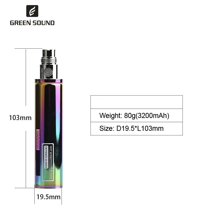 GS Ego 3 III 3200mAh Batterij  - Vaping Area recensie en prijs