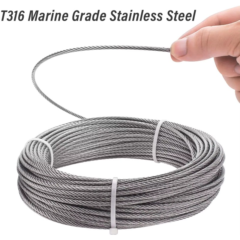 Draadkabel 7X19 Diameter 3,18  - Stainless Wire Ss316 recensie en prijs