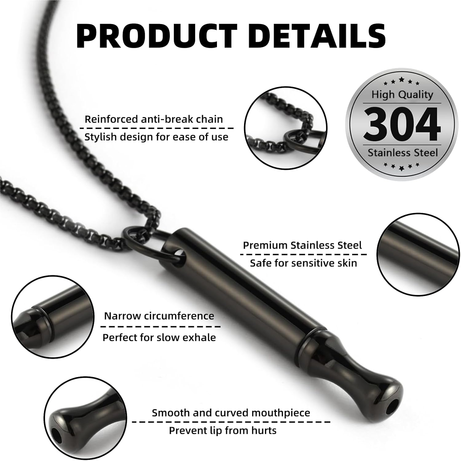Ademhalingsketting van titaniu - Accessories For Vaping recensie en prijs